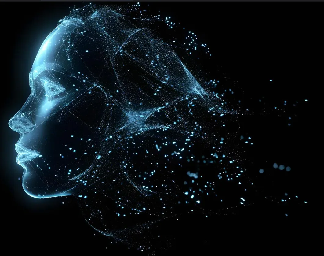 AI Holografisch Hoofd — Ouxorami Bellqentra Neuraal Centrum